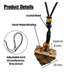 Mariyam Jasper Pyramid Macrame Pendant Necklace