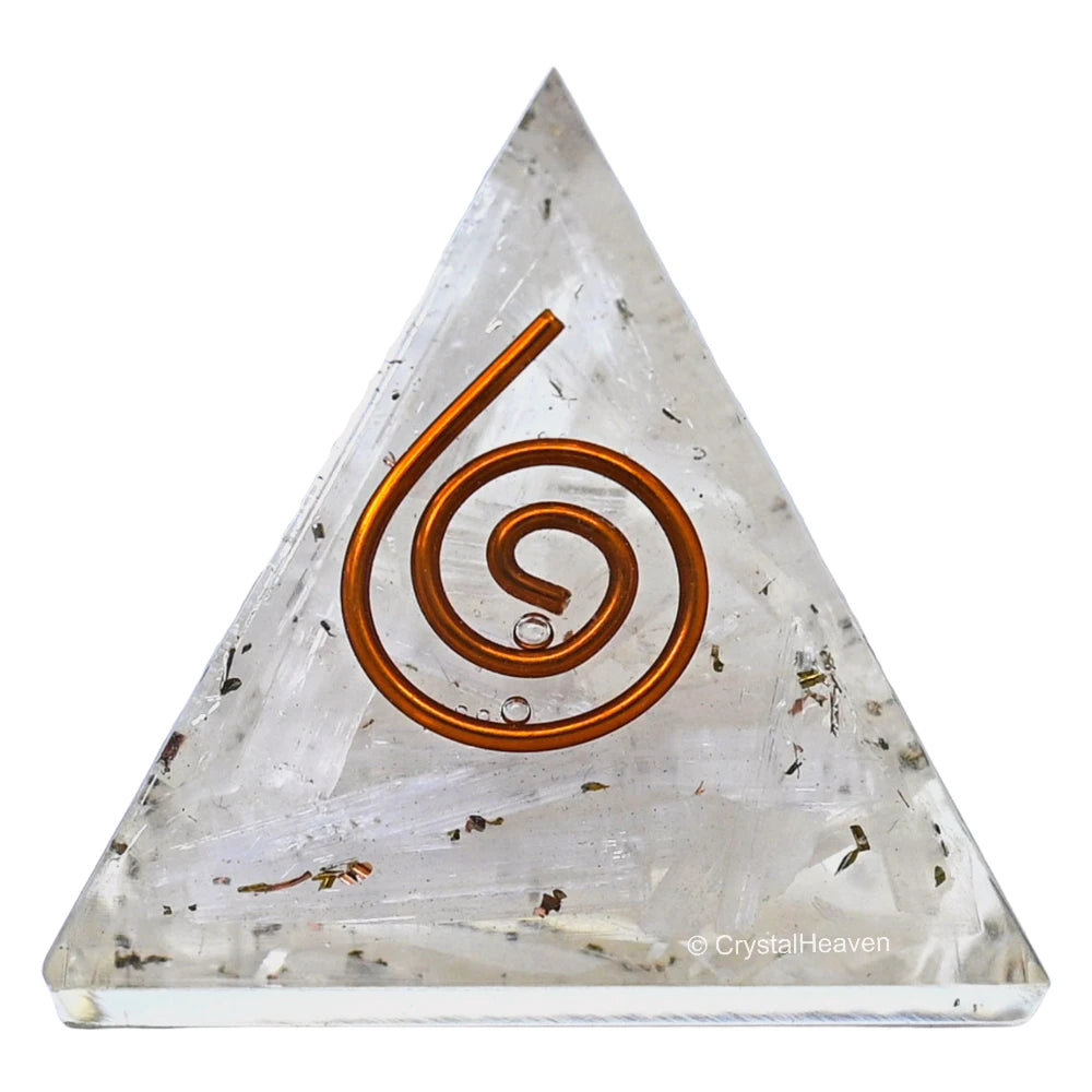 Selenite Orgone Pyramid - 30mm