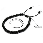 Anti Swelling Black Obsidian Hematite Set Of 3 Anklet (Without Knot)