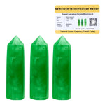 Green Fluorite Pencil Points (Set of 50)