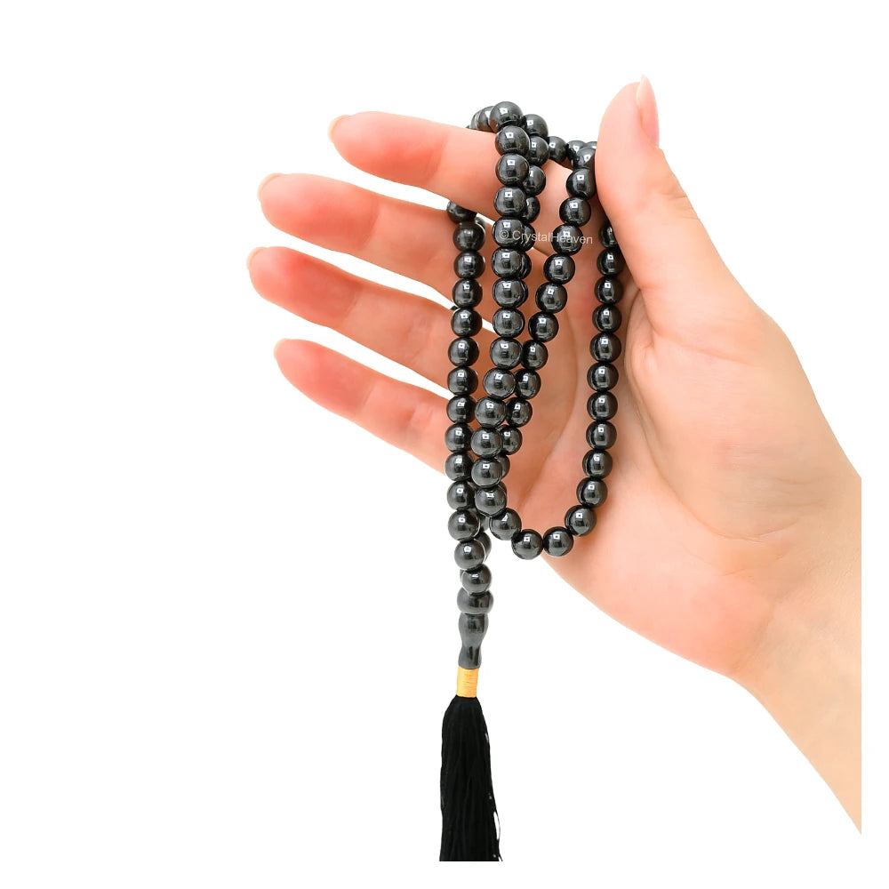 Hematite Japa Mala (Without Knot)
