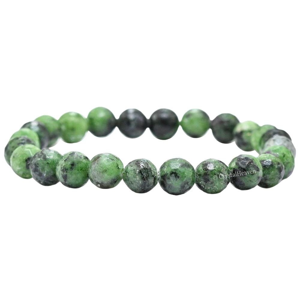 Ruby Zoisite Bracelet (Faceted-Stretchable)