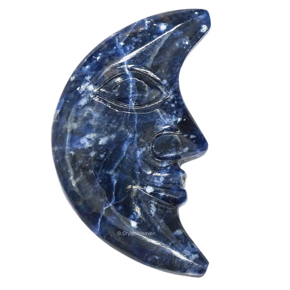 Sodalite Crescent Moon