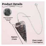 Hematite Crystal Orgone Pendulum
