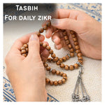 Agar Wood Tasbih (Silver)