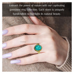 Turquoise Ring (Gold/Oval)