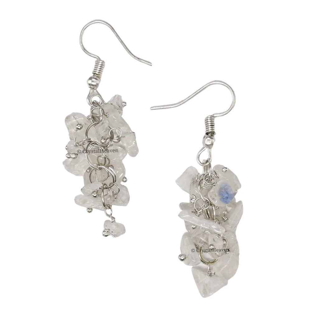 Rainbow Moonstone Crystal Earrings