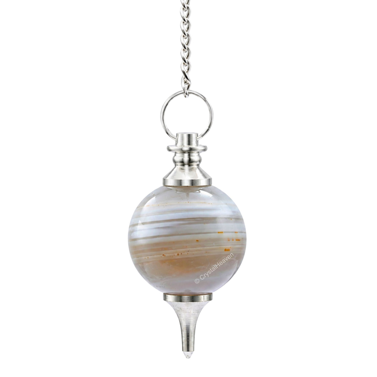 Lace Agate Ball Pendulum