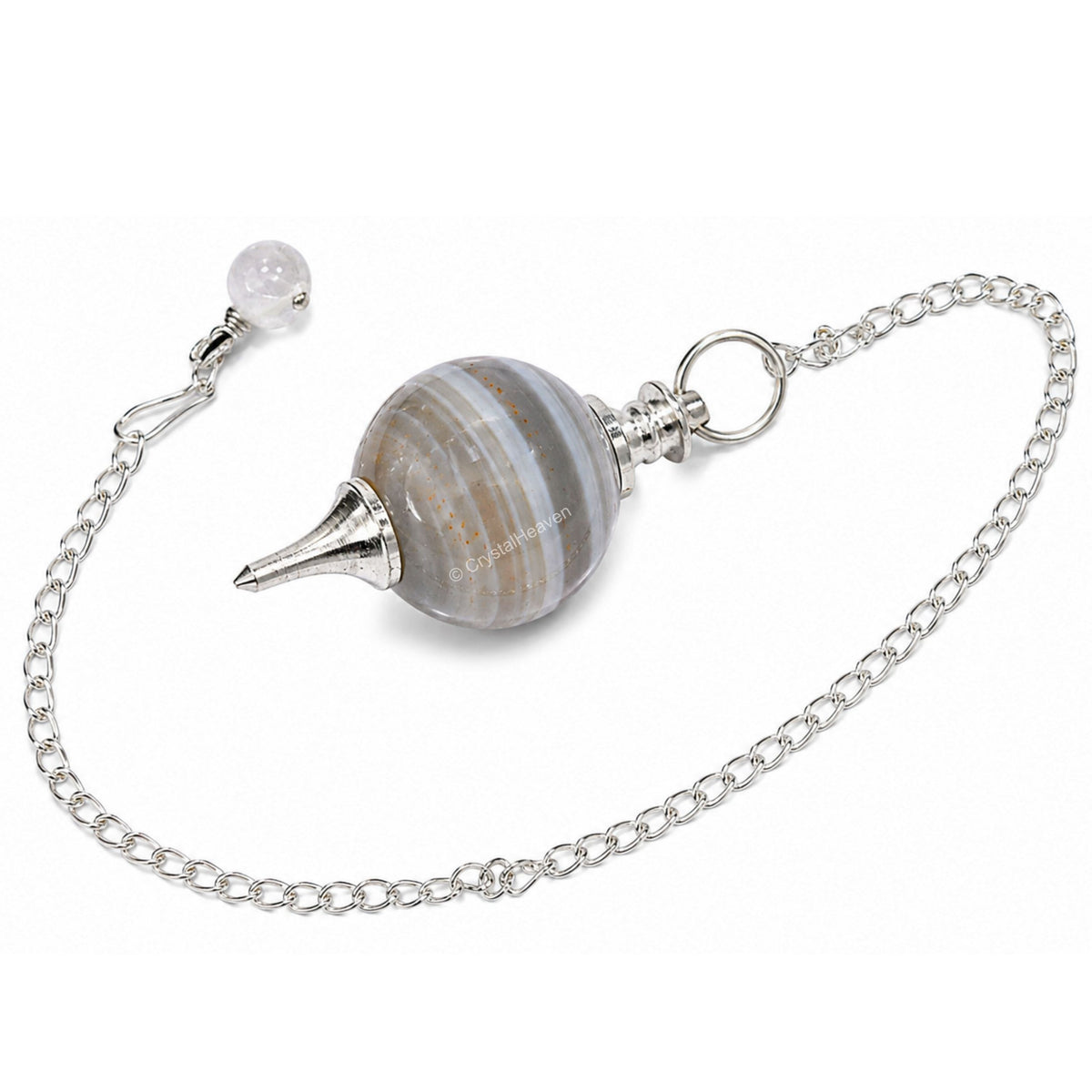 Lace Agate Ball Pendulum