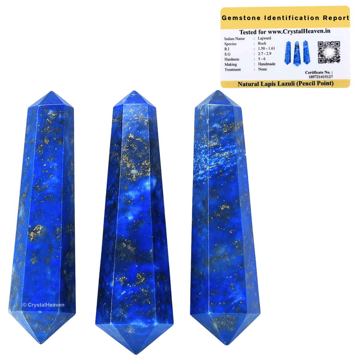 Lapis Lazuli Pencil Points (Double Terminated) (Set of 50)