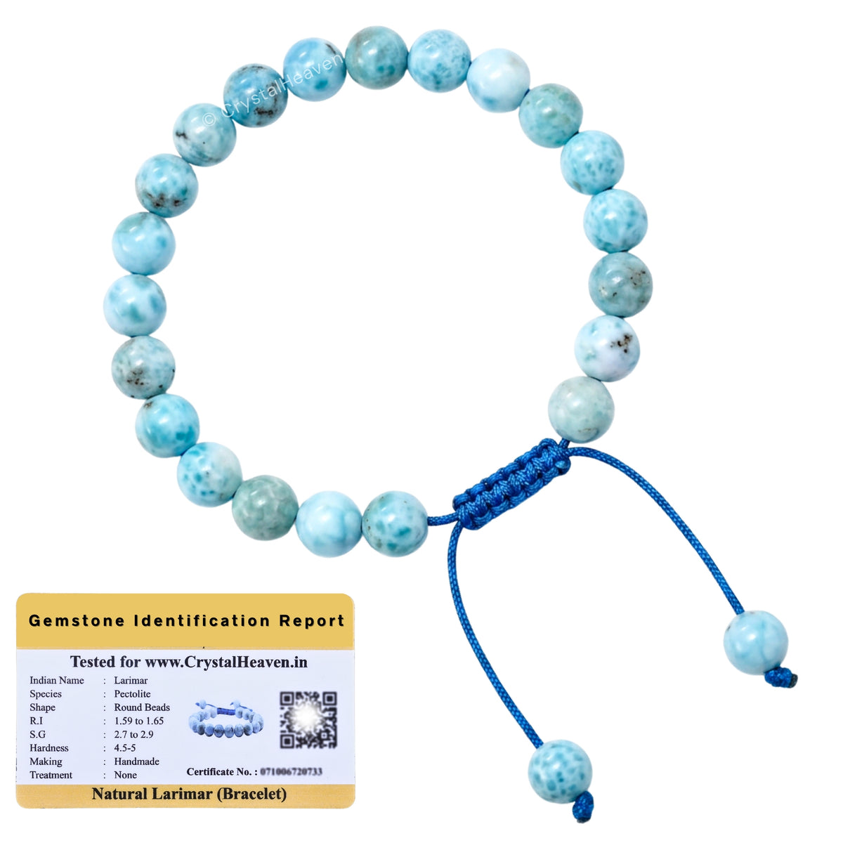 Larimar Bracelet (Adjustable)