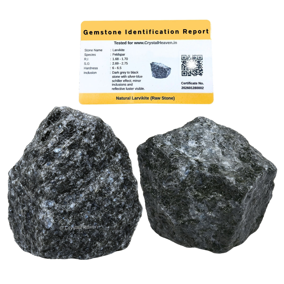 Raw Larvikite Crystals (1 Piece)
