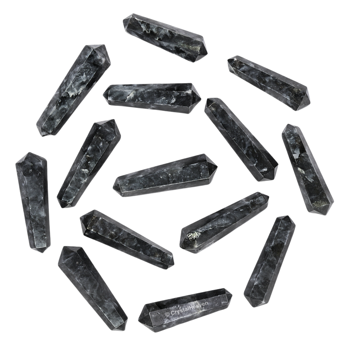 Larvikite Pencil Points (Double Terminated) (Set of 50)