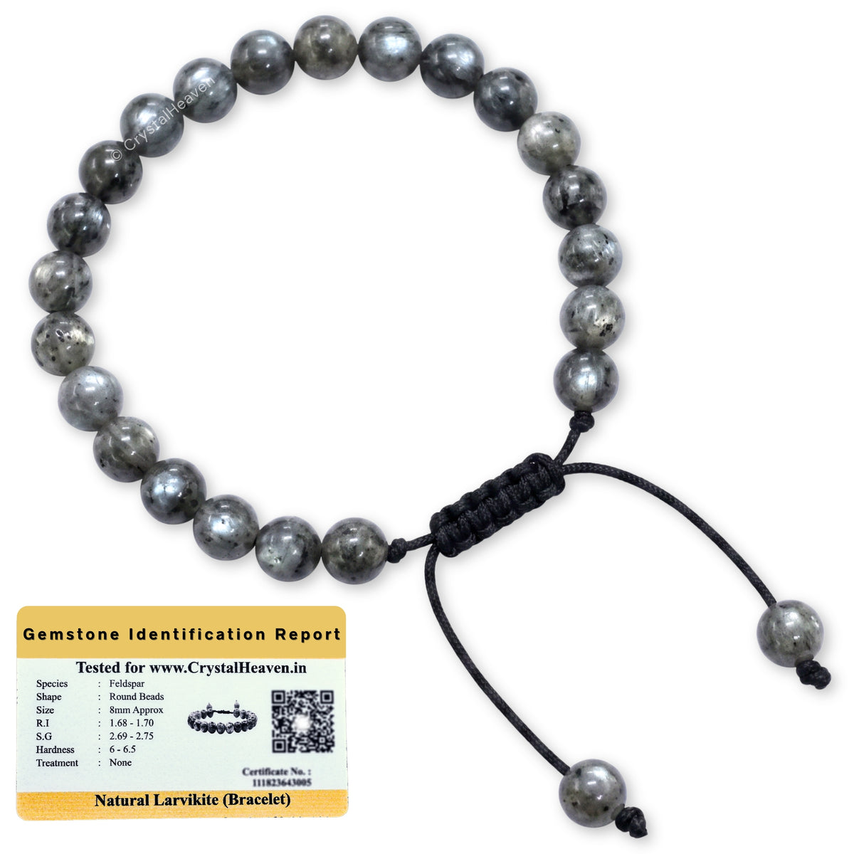 Larvikite Bracelet (Adjustable)