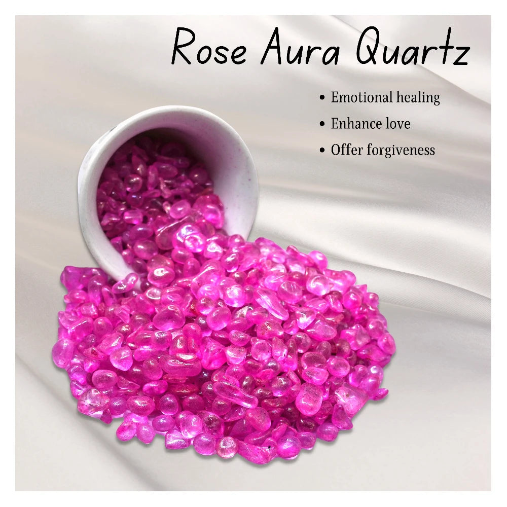 Rose Aura Quartz Chips (500 gram)