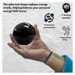 Black Agate Sphere (2 Inch)
