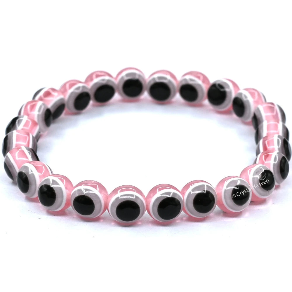 Pink Evil Eye Bracelet