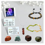 Leo Healing Crystals and Stones Premium Set