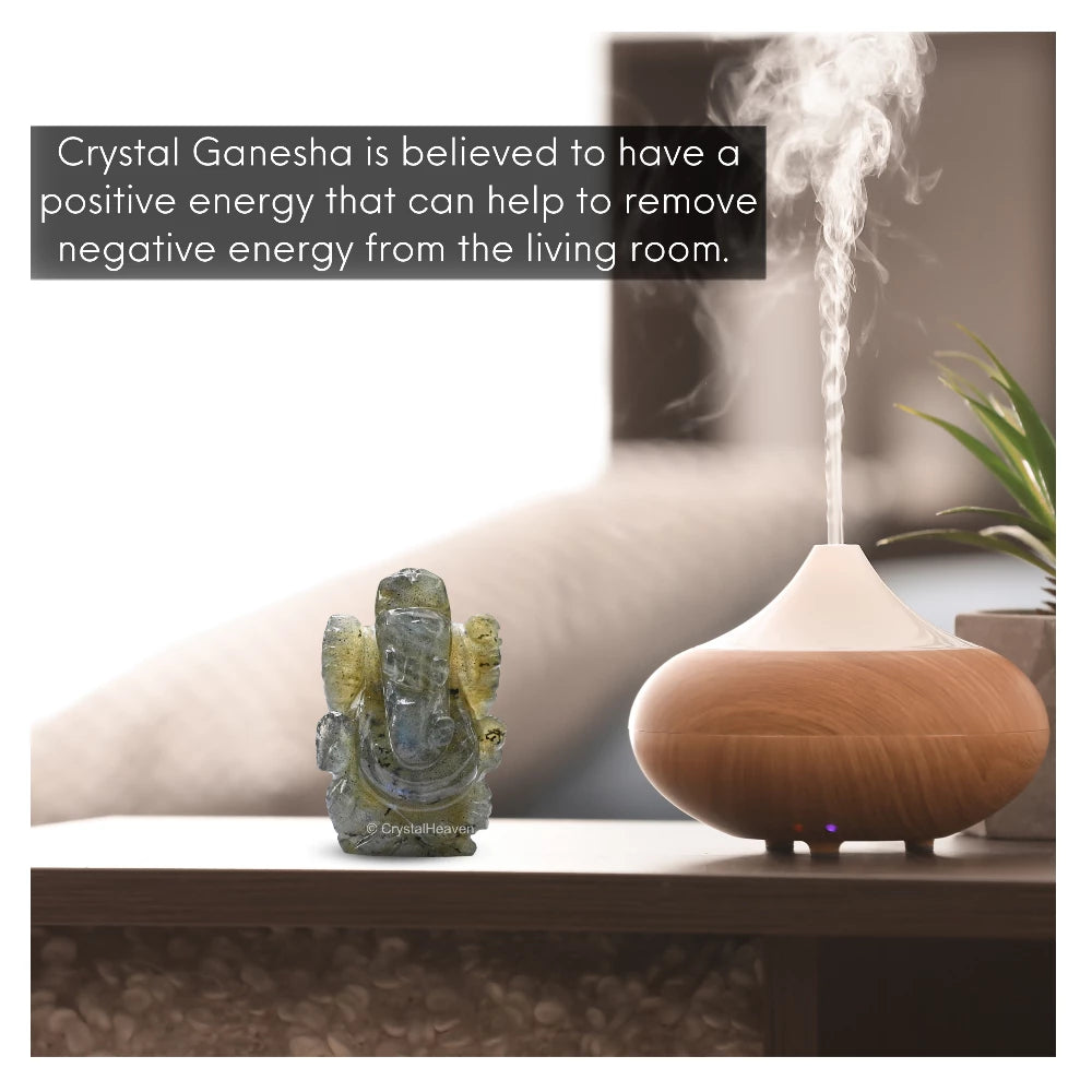 Labradorite Crystal Ganesh Ganpati