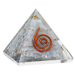 Angelite Orgone Pyramid - 30mm