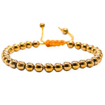 Golden Hematite Healing Crystal Bracelets - 6mm Beads (Adjustable)