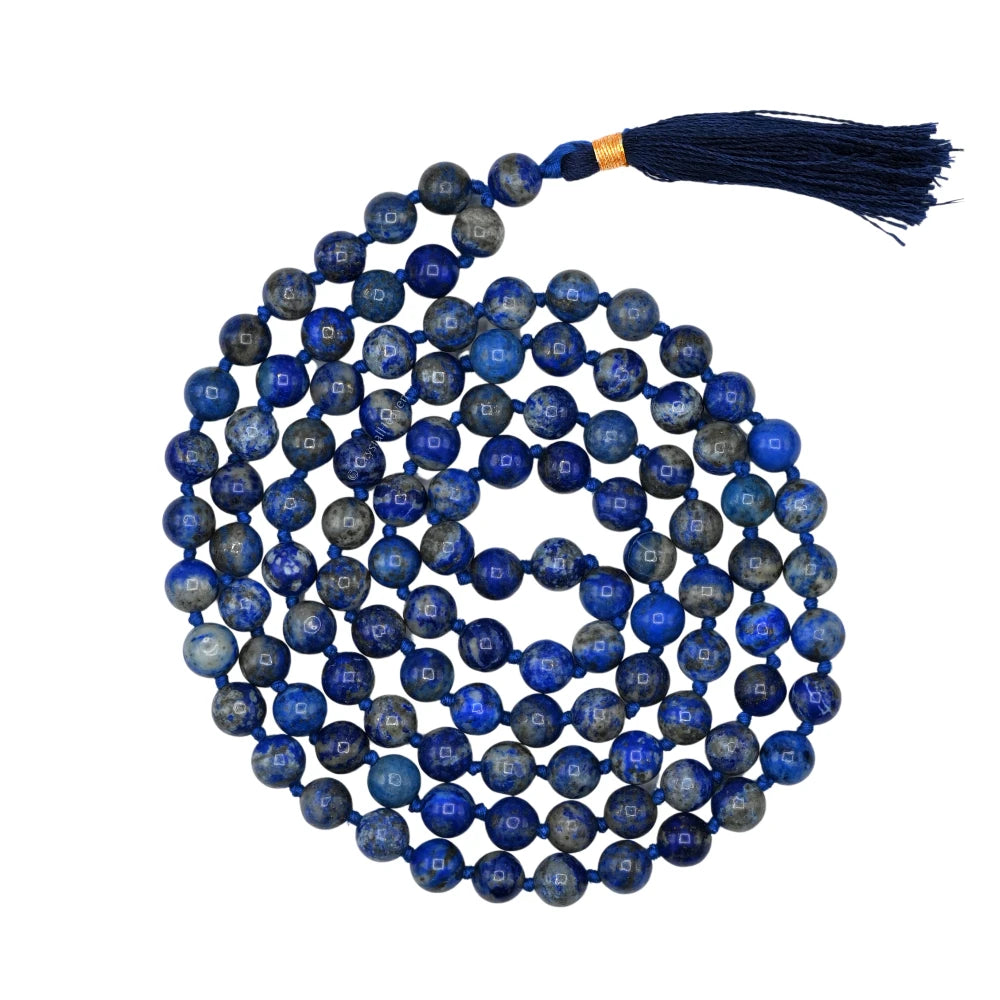 Lapis Lazuli Japa Mala (Hand Knotted)