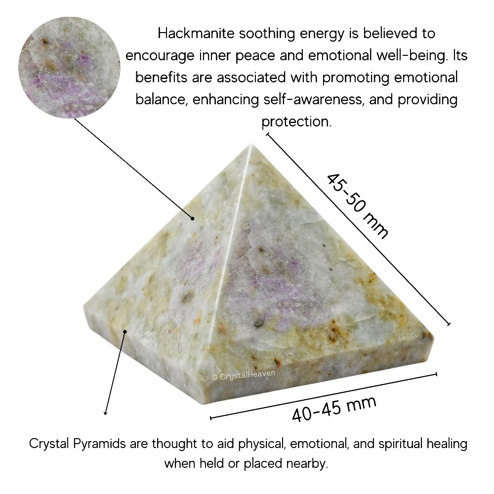 Hackmanite Pyramid (2 Inch)