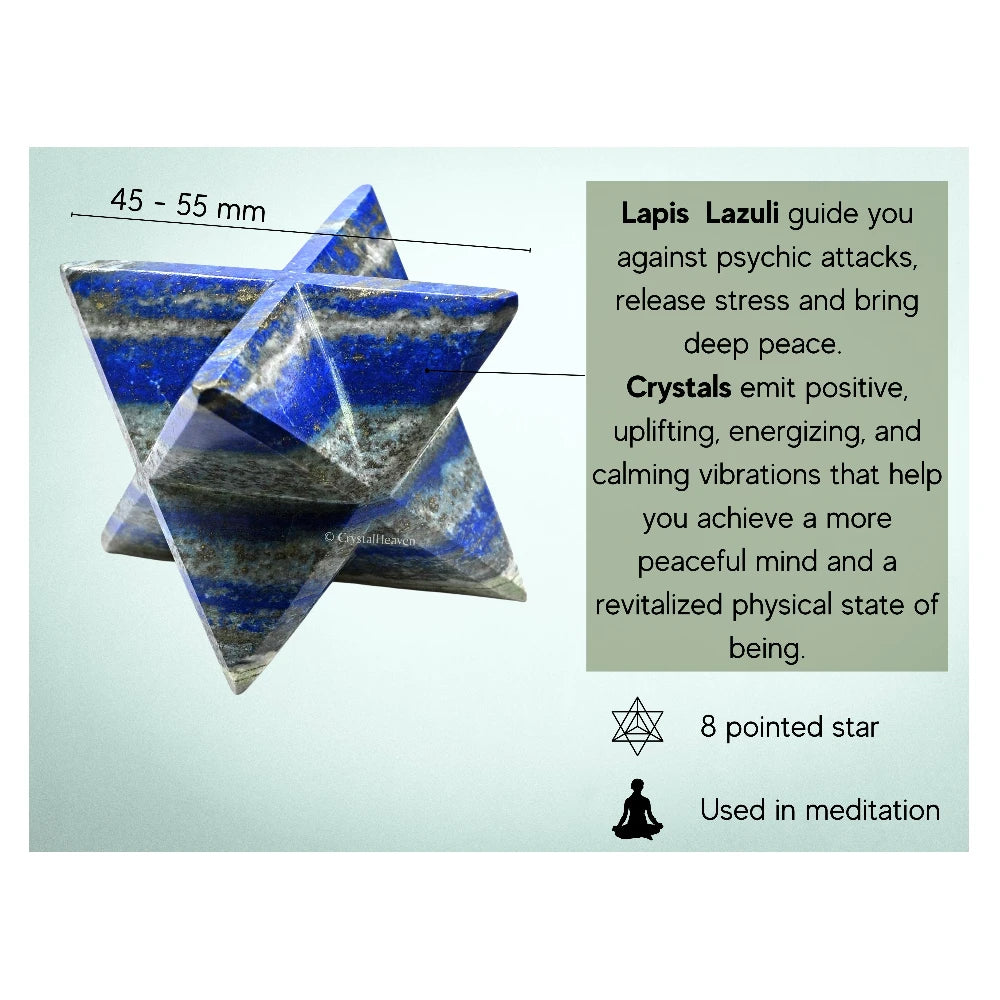 Lapis Lazuli Crystal Merkaba (45-55 mm)
