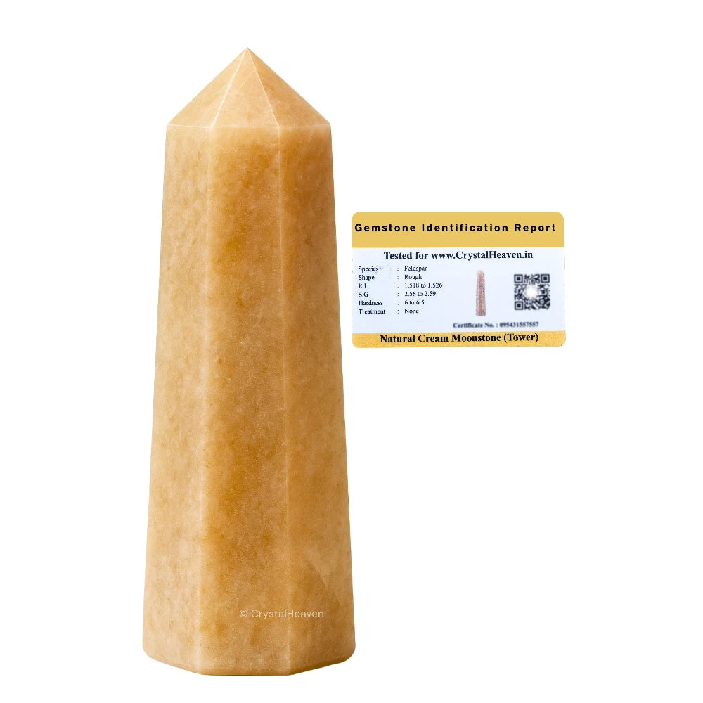 Cream Moonstone Tower (2" to 3" inch)