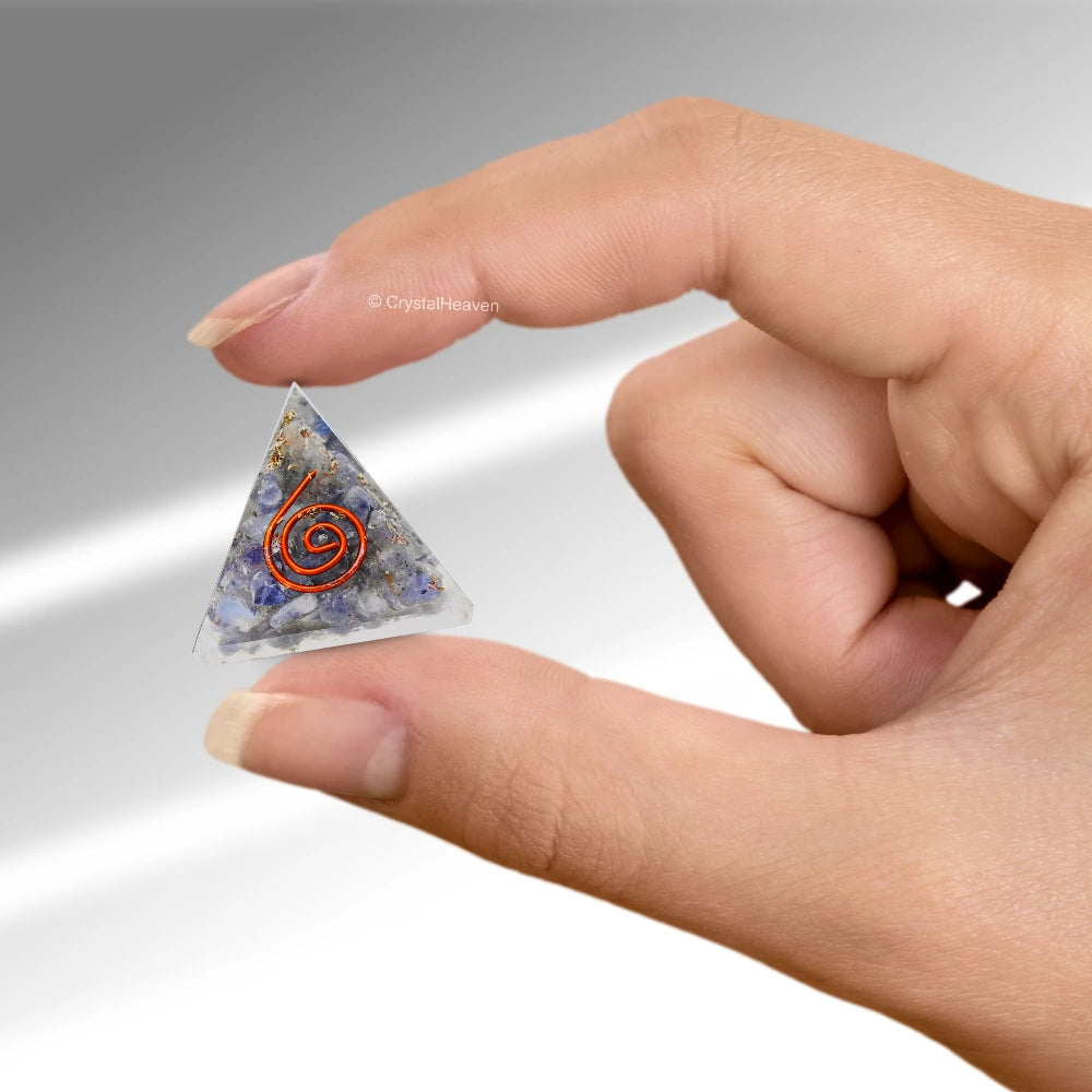 Iolite Orgone Pyramid - 30mm