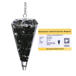 Black Obsidian Crystal Orgone Pendulum