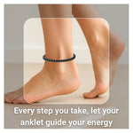Black Obsidian Anklet (Without Knot)