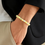White Moonstone Tumbled Bracelet (Elastic)
