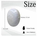 Scolecite Palm Stone