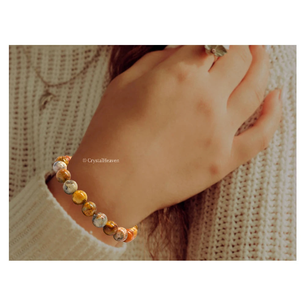 Crazy Lace Agate Bracelet (Elastic)