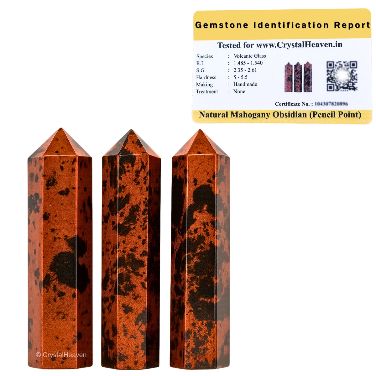 Mahogany Obsidian Pencil Points (Set of 3)