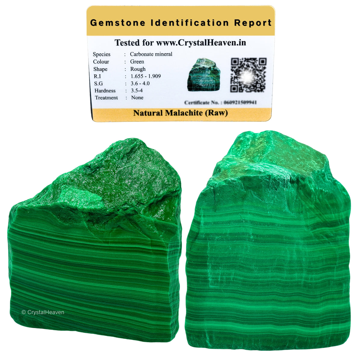 Raw Malachite Crystals (1 Piece)