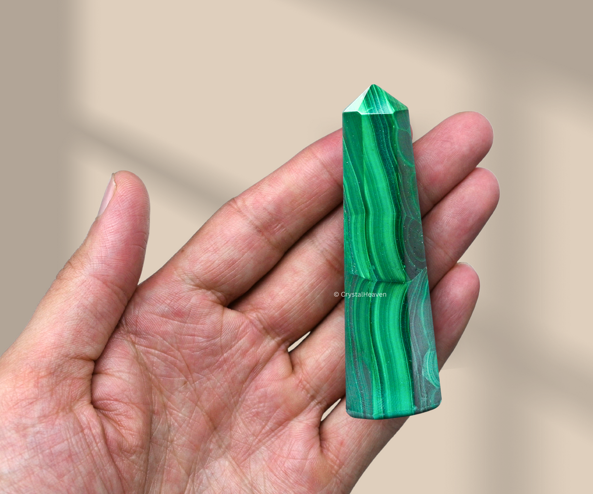 Malachite Crystal Tower (2" to 3" inch) 