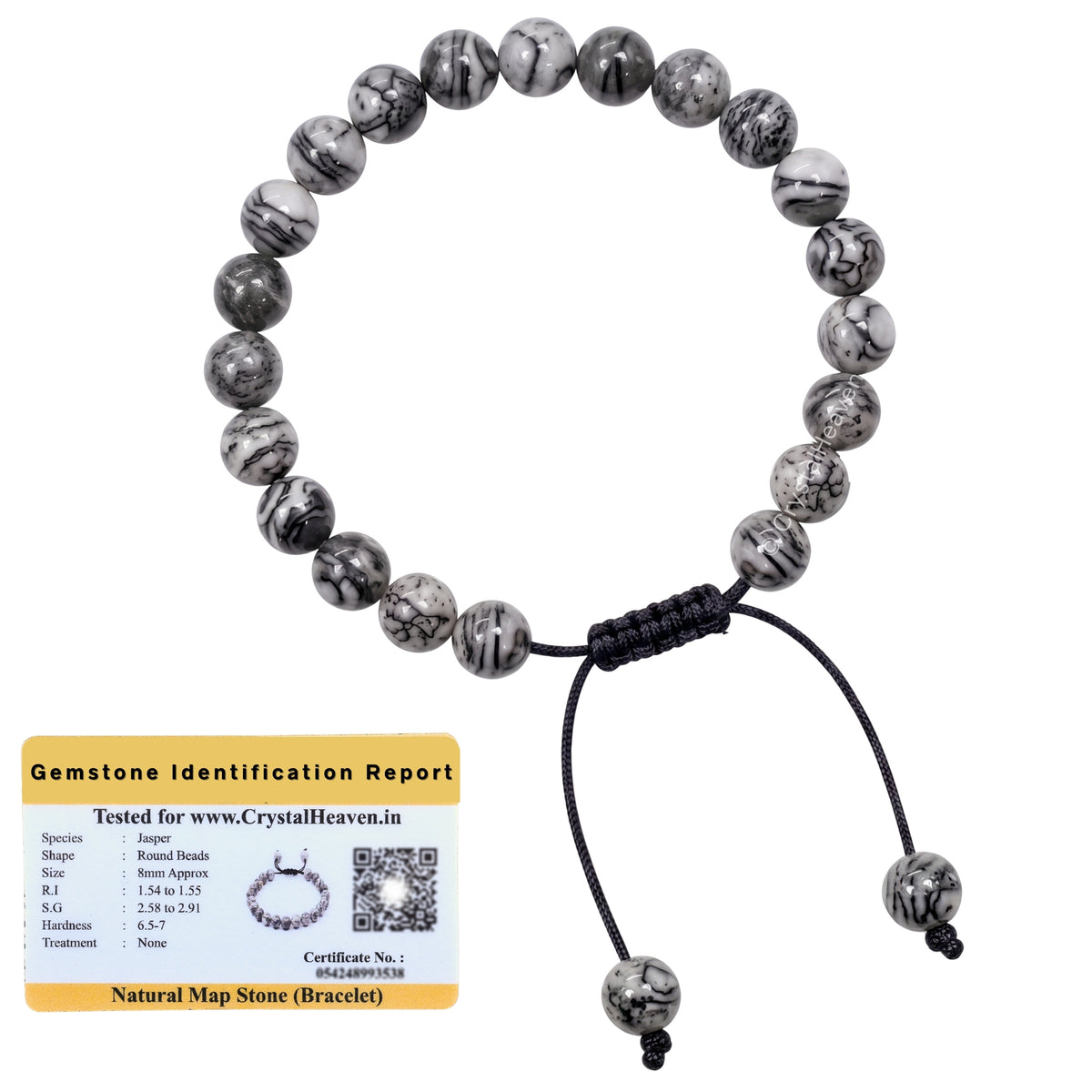 Map Stone Bracelet (Adjustable)
