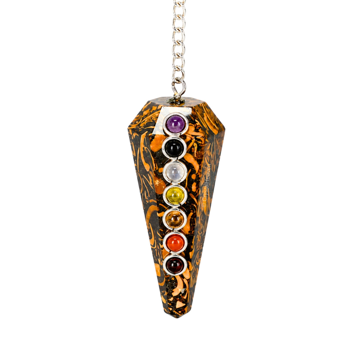 Mariyam Jasper Pendulum with Chakra Beads