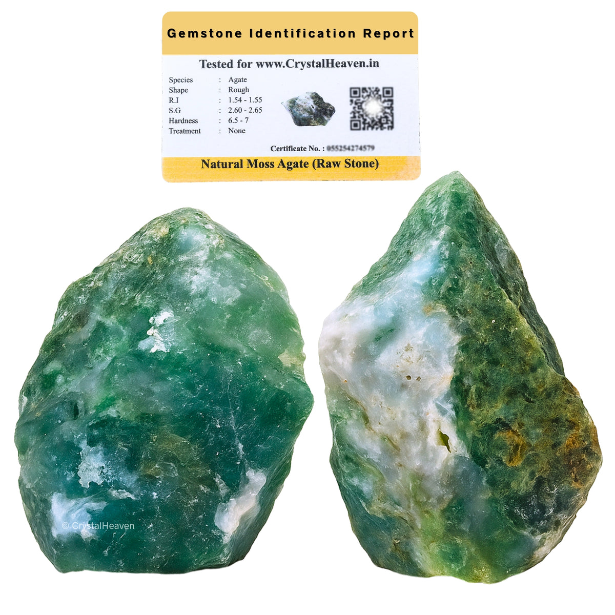 Raw Moss Agate Crystals (1 Piece)