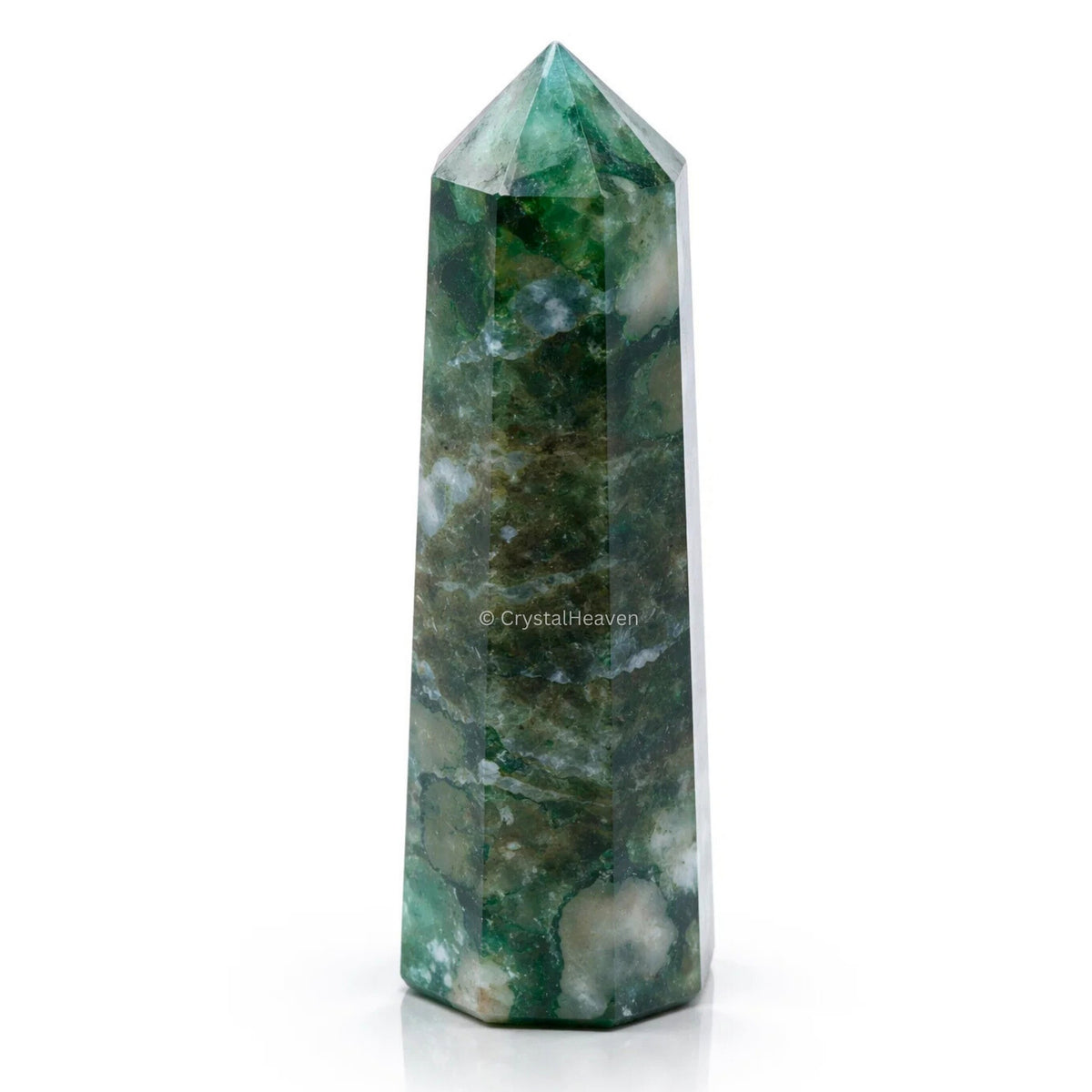 Moss Agate Crystal Tower (2" to 3" inch)  