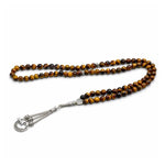Tiger Eye Crystal Tasbih (Silver)