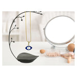 Blue Evil Eye Pendant Necklace (Gold)