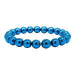 Blue Hematite Bracelet (Elastic)