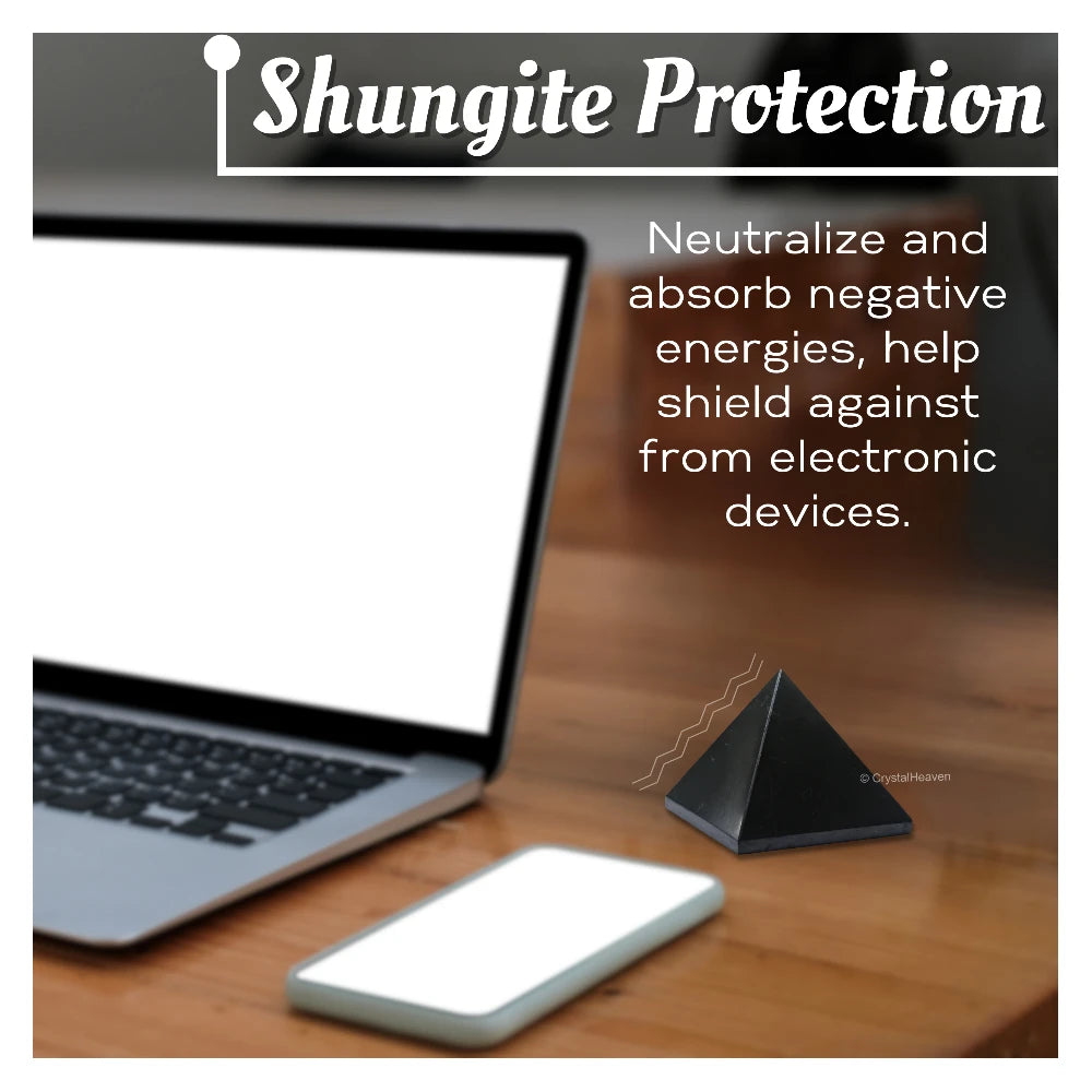 Shungite Pyramid- Premium (25-30 mm)