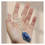Sodalite Crystal Keychain (Raw)