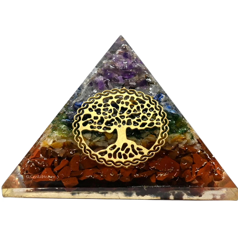 7 Chakra Orgone Pyramid (Vintage tree Of Life)