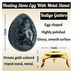 Indigo Gabbro Crystal Egg Stone