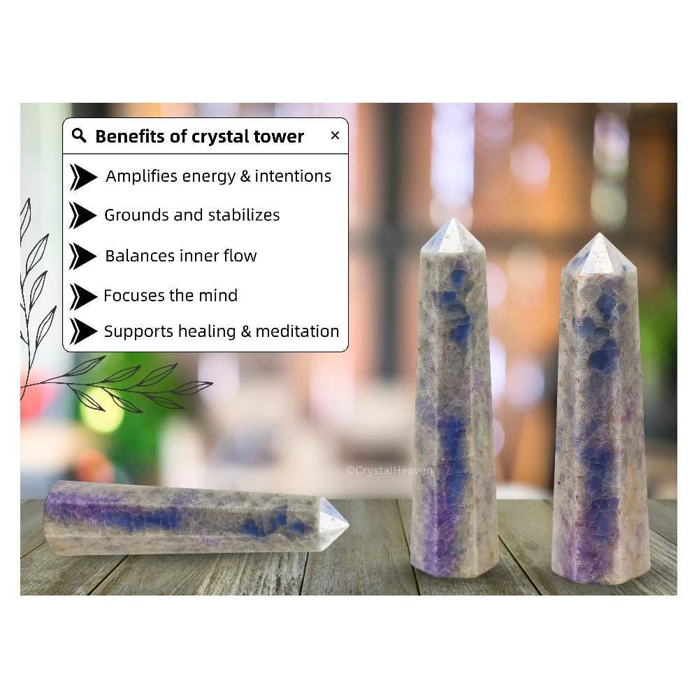 Hackmanite Crystal Tower (3" to 4" inch)